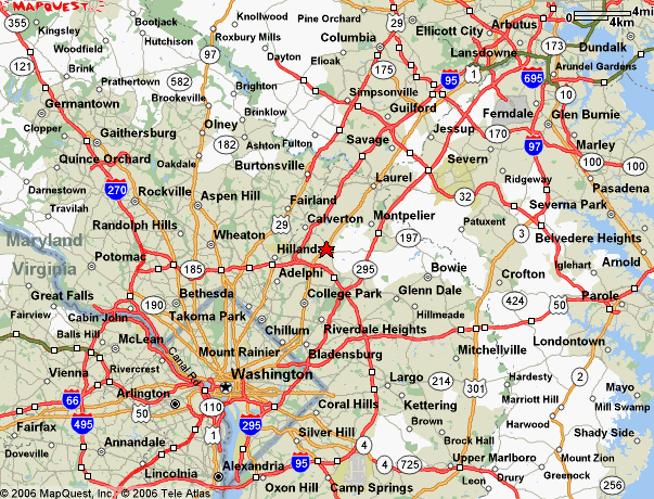 Beltsville-vicinity (Washington-Baltimore) map
