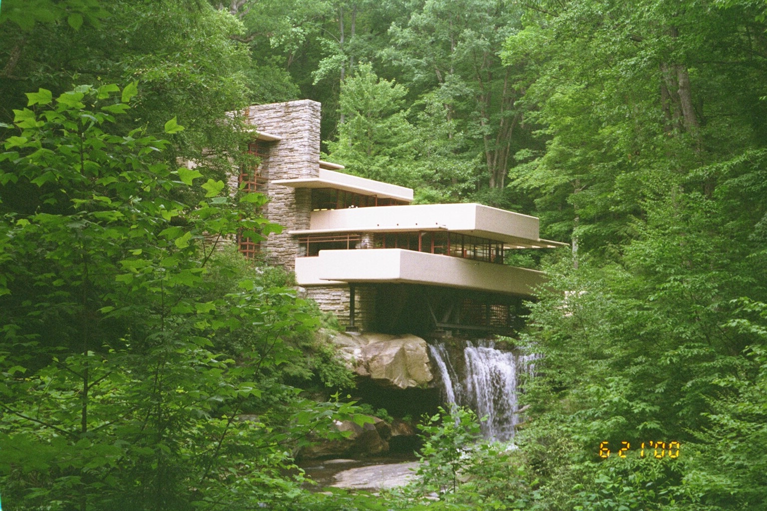[Fallingwater from southwest lookout]