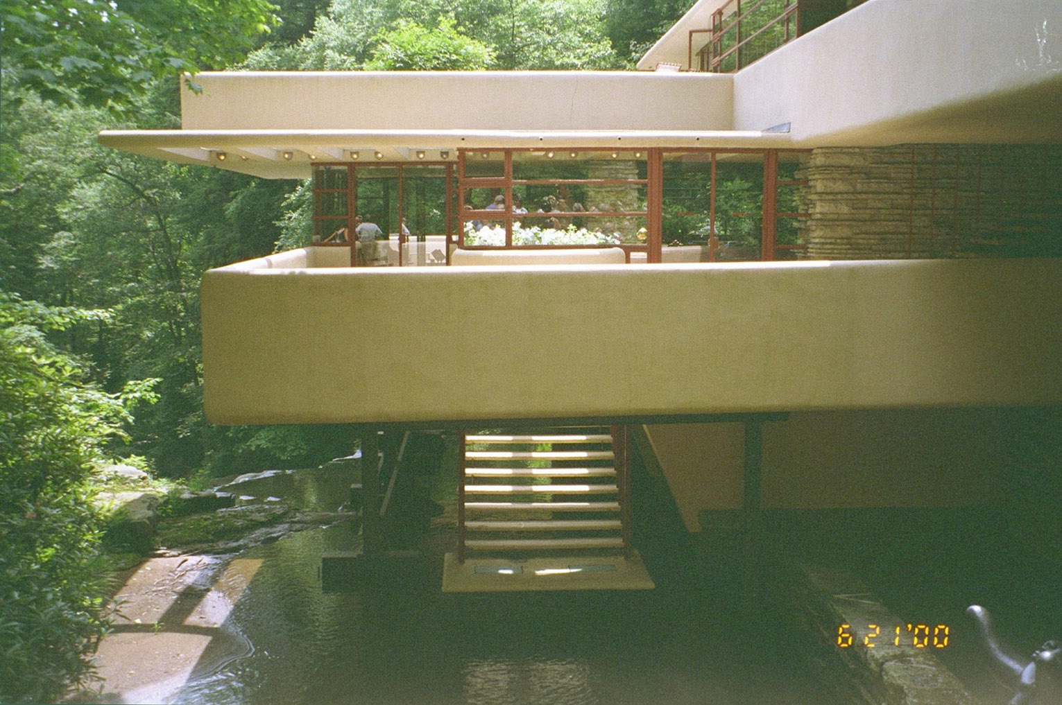 Large Fallingwater photos Fallingwater pictures exterior of main level & hatchway (Frank Lloyd