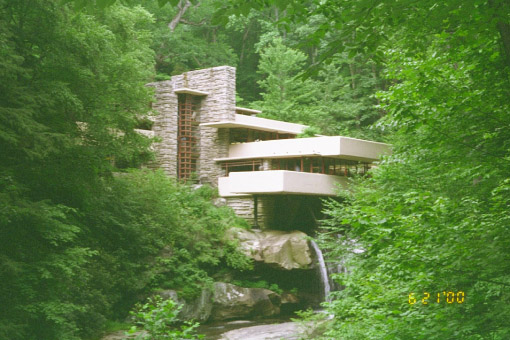 [Fallingwater from southwest lookout]