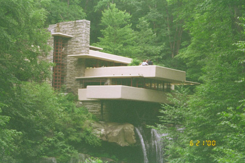 [Fallingwater from southwest lookout]