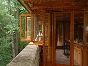 Kentuck Knob terrace door and windows