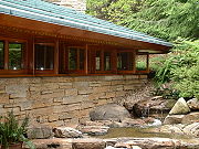 Kentuck Knob wing nestled into hill